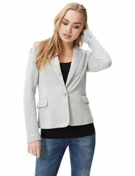 Blazer Julia Light Grey Melange 36 - Vero moda - FashionsVida