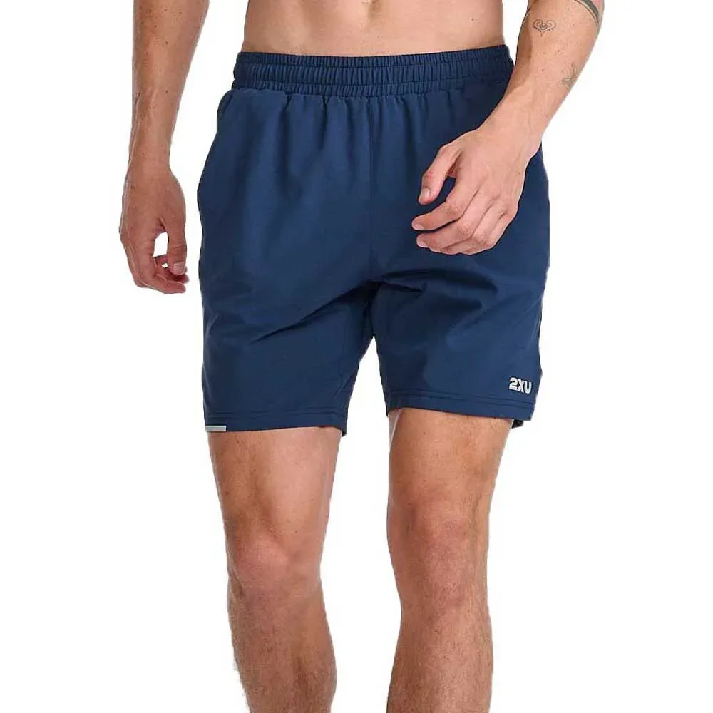 Pantaloni Corti Aero 7´´ Midnight / Silver Reflective S - 2XU - FashionsVida
