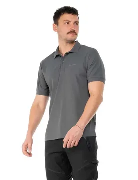 Polo A Maniche Corte Tech Dark Grey - CUBE - FashionsVida
