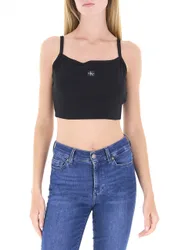 Top Cotone Cropped NERO M