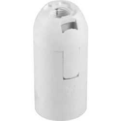 Portalámparas Termoplástico Liso E-14 Blanco Brico