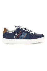 Sneakers blu con inserti a contrasto 23105 44