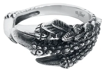 Mittelalter Ring - Drachenklaue - silberfarben - Unisex - unisex