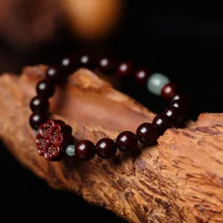Authentic Indian small-leaf rosewood 0.8 single-loop original design accessory, unisex couple's gift bracelet