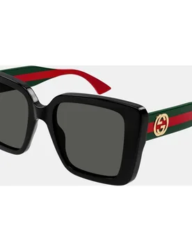Gafa de sol de mujer rectangular en acetato reciclado - Gucci - FashionsVida