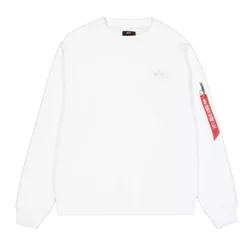 Industrie Back Print Crewneck Sweat White XL Herren