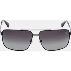 Gafas de sol de hombre cuadradas en metal con lente polarizada en