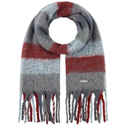 Soft Colour Check Scarf by - grey-burgundy - Damen - Size: One Size