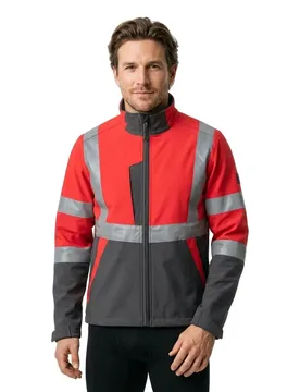 Veste Softshell Safe Light 15902 Hi-Vis Red / Dark Anthracite 4XL - MASCOT - FashionsVida