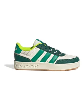 Sneakers bianche e verdi con logo in rilievo Breakbase J 38 - Adidas - FashionsVida