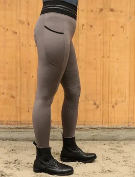 Damen Reitleggings FRIEDA, dark grey/black 38 - Swiss Ride - FashionsVida