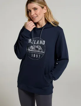 Ireland Circle Mountain Overhead Hoodie - Navy - Navy - Size: S - Mountain Warehouse - FashionsVida