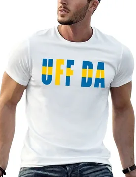 Uff da, Swedish flag, Scandinavian T-Shirt Plus Size Comfort Fit Tee - Aliexpress - FashionsVida