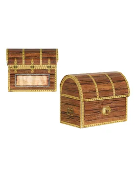 Piraten-Schatzkisten aus Pappe 9 x 10 cm zum Basteln - 360 Degrees - FashionsVida