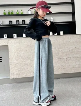 Pantalones rectos informales para niñas, pantalones anchos versátiles para niños, nueva ropa para niñas preadolescentes 10Y - Shein - FashionsVida