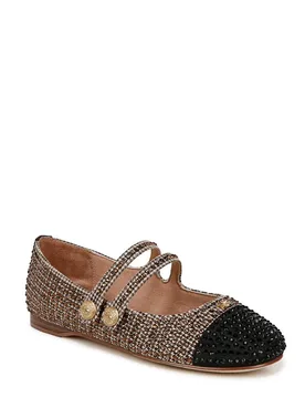 Women's Circus NY Zoey Ballet Flats in Black Size: 7 - Black - Size: 7 - Sam Edelman - FashionsVida