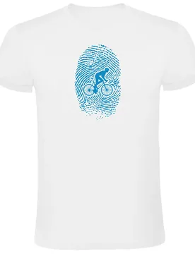 Maglietta A Maniche Corte Biker Fingerprint White - Kruskis - FashionsVida