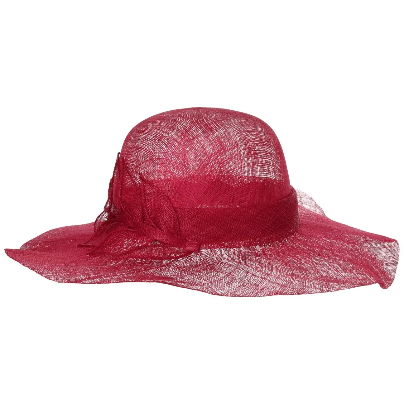 Sinamay Wavy Brim Straw Hat by - red - Damen - Size: One Size - Seeberger - FashionsVida