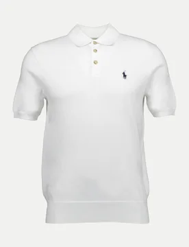 Polo Poloshirt in Strickqualität Weiß XL - Ralph Lauren - FashionsVida