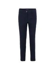 Pantalon de tailleur 7/8 bleu marine 40