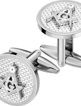 Stainless Steel Masonic Cufflinks For Men Silver Tone Square And Compass G Letter Design Dress Shirt Accessories Wedding Gift - Aliexpress - FashionsVida