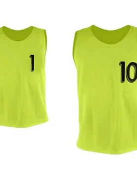 Gilet D´entraînement Numbered 1 To 10 10 Unités Neon Yellow XL male - Sporti France - FashionsVida