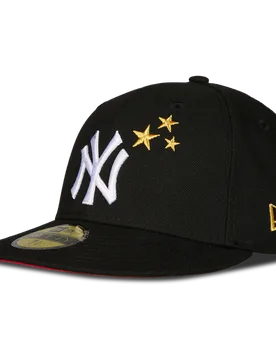 FIFTY Unisex Caps - Black - Size 7 - Cotton - Black - Size: 7 - New era - FashionsVida