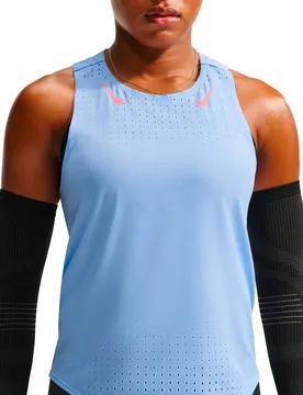 Débardeur léger et ultra-respirant - W Nike Aeroswift Dri-Fit ADV Singlet Aluminum Atomic Pink - Taille S - Bleu - Nike Running - FashionsVida