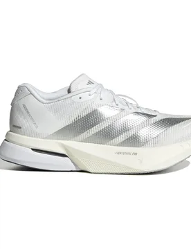 Adizero Boston 13 Running Shoes Cloud White / Matte Silver / Dash Grey UK 5.5 Women - Adidas - FashionsVida