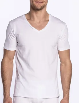 Punto - Camiseta de hombre de manga corta - Punto Blanco - FashionsVida