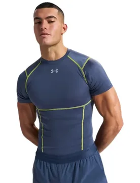 T-shirt à Manches Courtes Heatgear Elite Comp Gray / Reflective 2XL - Under armour - FashionsVida