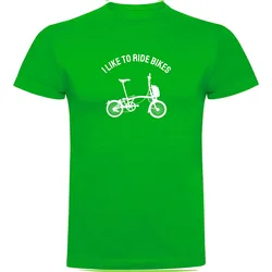Maglietta A Maniche Corte I Like To Ride Bikes Green
