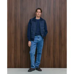 Chaleco de hombre cremallera delantero nylon