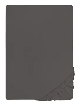 Jersey-Elastic-Topper-Spannbetttuch dunkelgrau, 1x 90x190 cm - 100x220 cm - Biberna - FashionsVida