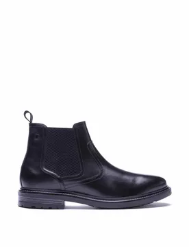 Leather Chelsea Boots Black male - Base london - FashionsVida