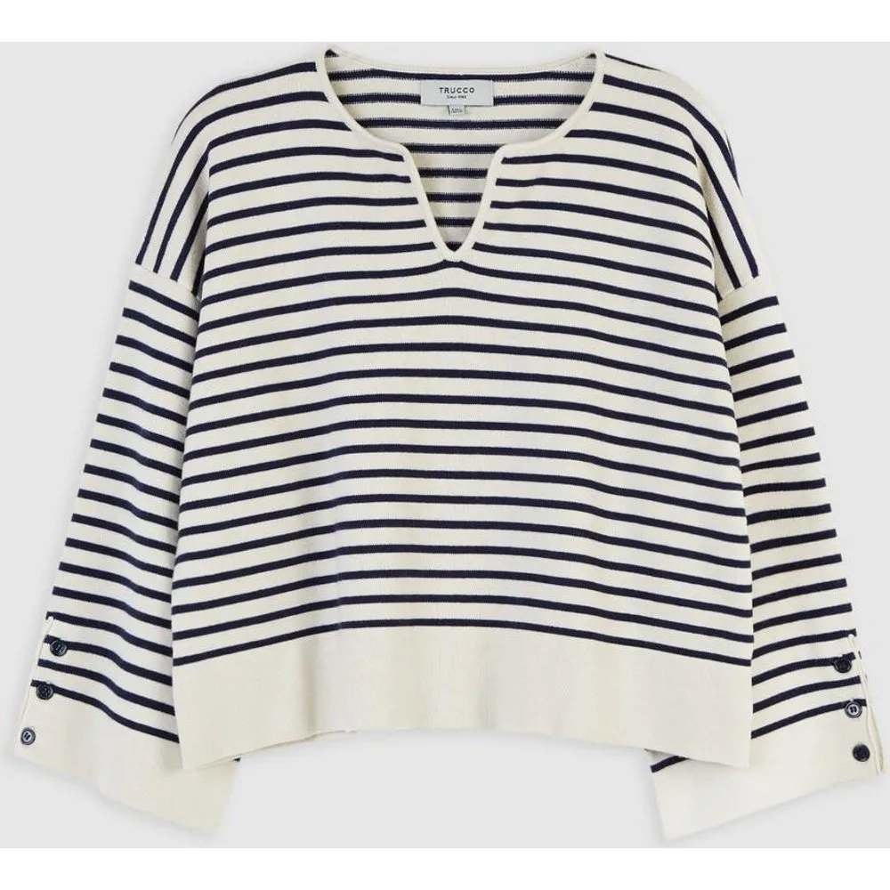 Jersey de mujer en punto con corte oversize - Trucco - FashionsVida