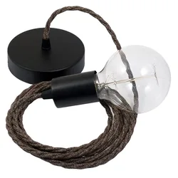 Cables Suspension Luminaire Tn04 1 M Brown / Black One Size