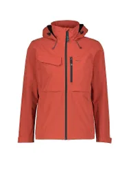 Herren Wanderjacke Abrantes 2L Hoodie dunkelrot 50 M