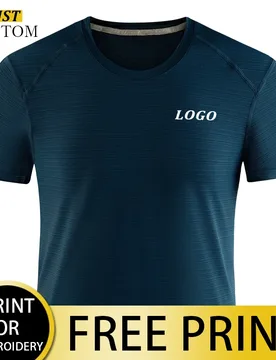 Men's Running T-shirt, Quick-drying Compression Sports T-shirt, Gym Running Shirt, Custom Printed Logo Embroidery - Aliexpress - FashionsVida
