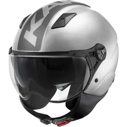 Casco Moto Jet KV57 STRIKER Argento Titanio taglia L