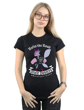 Women's Onward Pixie Dusters Rulin´ Cotton T-Shirt in Black Size: 2XL - Black - Size: 2XL - Disney - FashionsVida