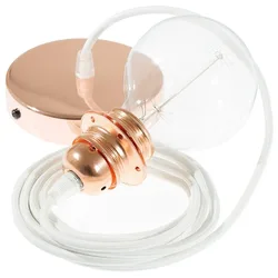 Cables Lampe Suspendue Pendel Pour Abat-jour Rm01 2 M White / Copper One Size