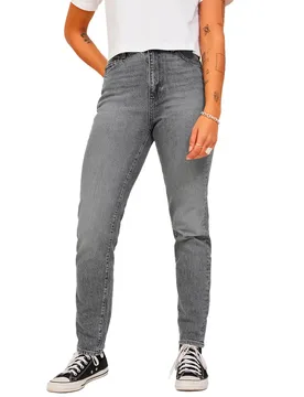 Jeans A Vita Alta Slim Berlin Rc200 Grey Denim 29 - Jjxx - FashionsVida