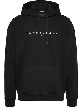 Felpa Con Cappuccio Dm0dm2076 Black L - Tommy Jeans - FashionsVida