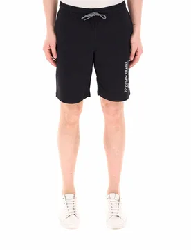 Bermuda in cotone NERO S - EA7 EMPORIO ARMANI - FashionsVida