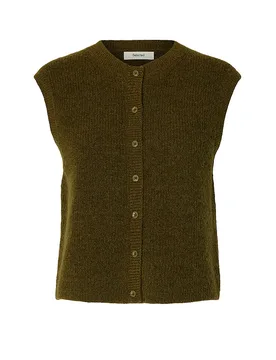 Cardigan SLWLULU oliva L - Selected Femme - FashionsVida