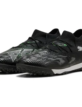 Chaussures De Football Future 8 Match Tt Black / Silver / Fluo Green EU 42 - Puma - FashionsVida