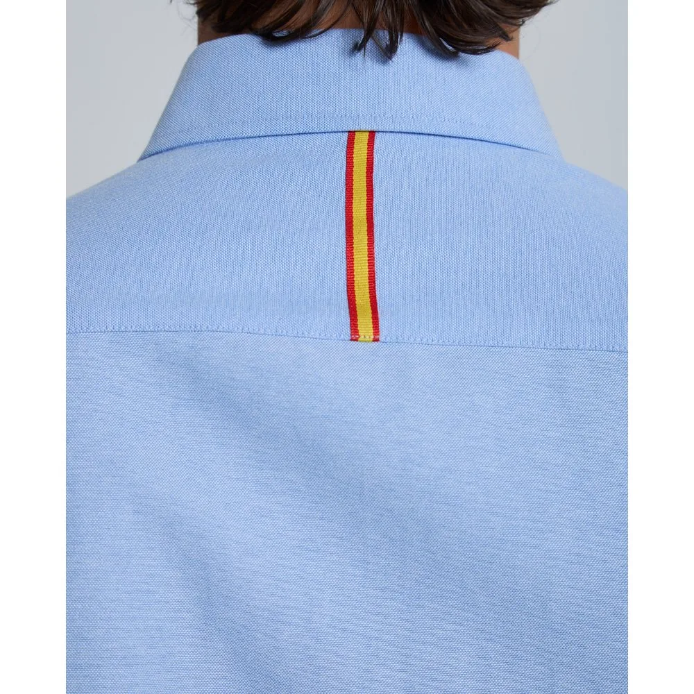 Camisa de hombre corte classic multiestampada color celeste - Valecuatro - FashionsVida