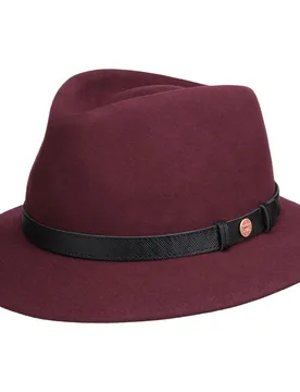 Bilbao Soft Wool Hat with Cashmere by - bordeaux - Size: M (56-57 cm) - Mayser - FashionsVida
