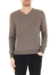 Maglione lana merino extrafine TORTORA M